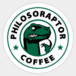 Philosoraptor Coffee Sticker